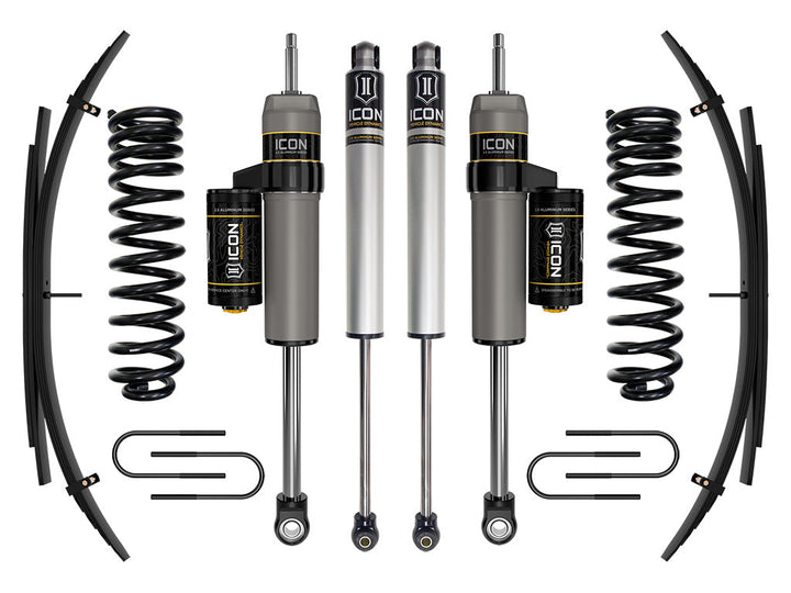 ICON Vehicle Dynamics 2008-2010 Ford F-250/F-350 Super Duty 4WD Diesel, 2.5" Lift, Stage 2 Suspension System w/ Expansion Packs