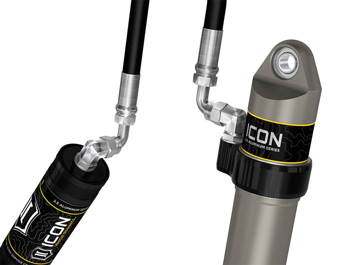 ICON Vehicle Dynamics 2005-2023 Toyota Tacoma, Front, V.S. 2.5 Aluminum Series Shock Absorbers, S2 Secondary Shocks, Remote Reservoir, Pair