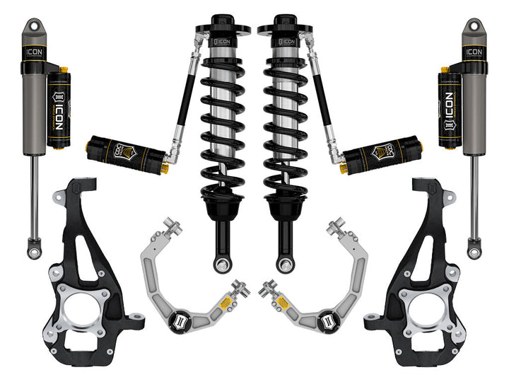 ICON Vehicle Dynamics 2021-2026 Ford F-150 4WD, 3.5-4.5" Lift, Stage 4 Suspension System, Billet, CDCV