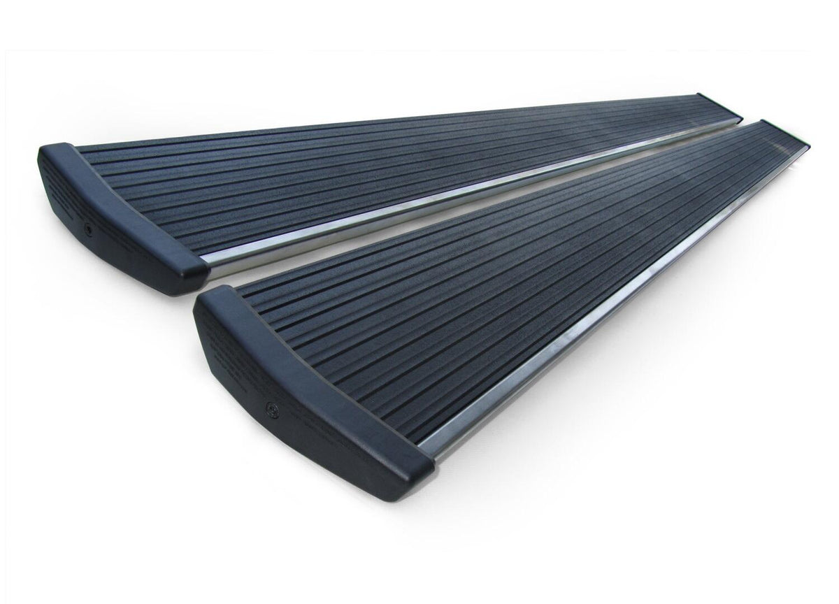 AMP Research PowerStep 79" Step Assembly + Trim Strips (Pair) - New Style Extrusion