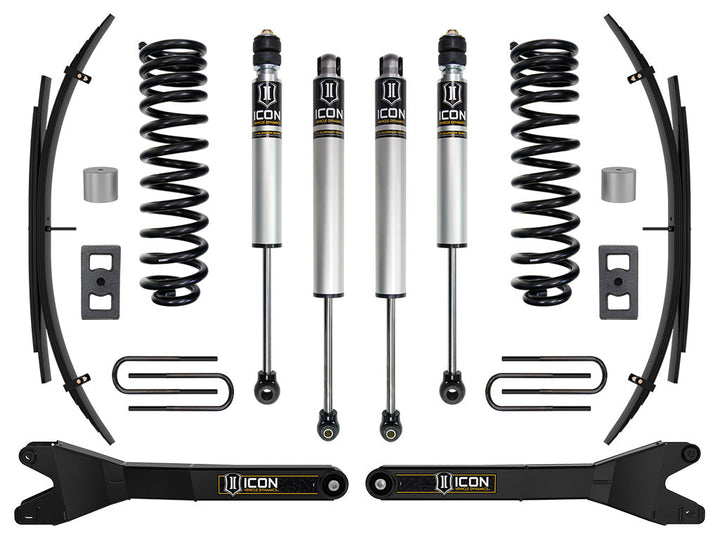 ICON Vehicle Dynamics 2023-2026 Ford F-250/F-350 Super Duty 4WD, Diesel, 2.5" Lift, Stage 1 Suspension System w/ Radius Arms and Expansion Packs