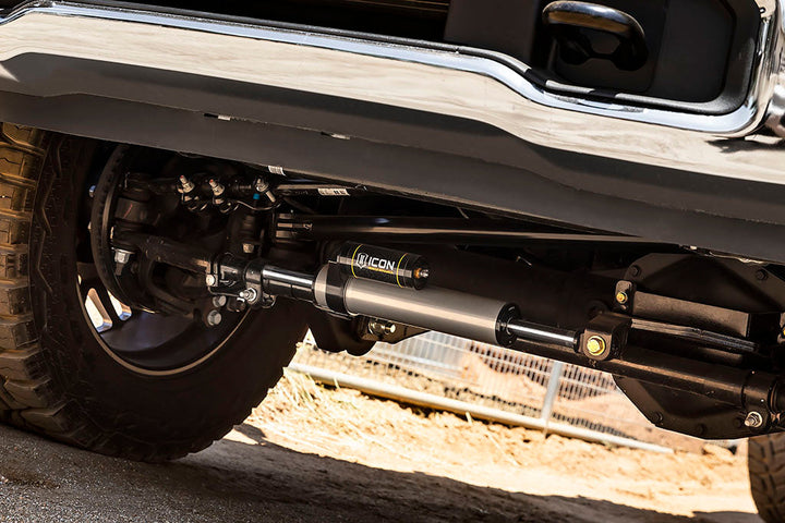 ICON Vehicle Dynamics 2005-2026 Ford F-450/F-550 Super Duty, 2.5 Piggyback Centerline Steering Stabilizer Kit