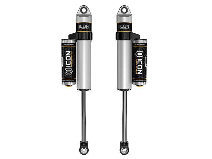 ICON 2019-2026 Chevrolet Silverado 1500/GMC Sierra 1500, 0-2" Lift, Rear, V.S. 2.5 Aluminum Series Shock Absorbers, Piggyback Reservoir, Pair