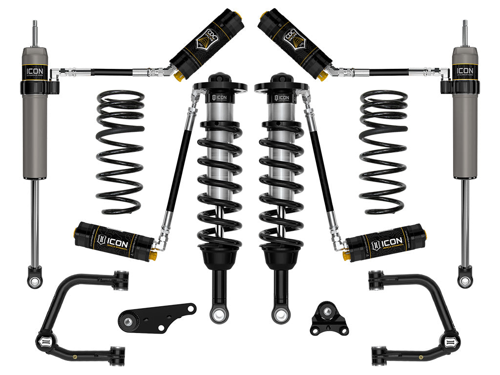 ICON Vehicle Dynamics 2024-2026 Toyota Tacoma 1.25-3" Lift, Stage 5 Suspension System, Tubular, Overland Rear Springs