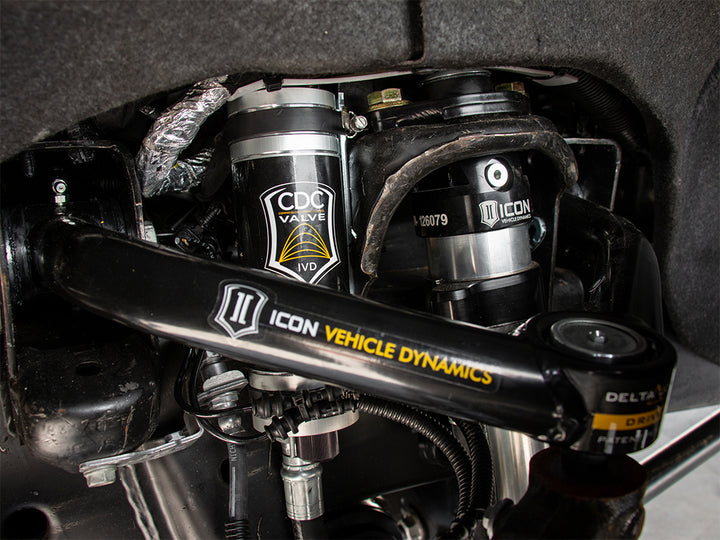 ICON Vehicle Dynamics 2020-2026 GM 2500/3500 HD, 0-2” Lift, V.S. 2.5 Aluminum Series Shock System, Internal Reservoir, Tubular