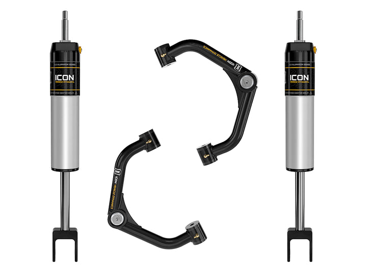 ICON Vehicle Dynamics 2020-2026 GM 2500/3500 HD, 0-2” Lift, V.S. 2.5 Aluminum Series Shock System, Internal Reservoir, Tubular