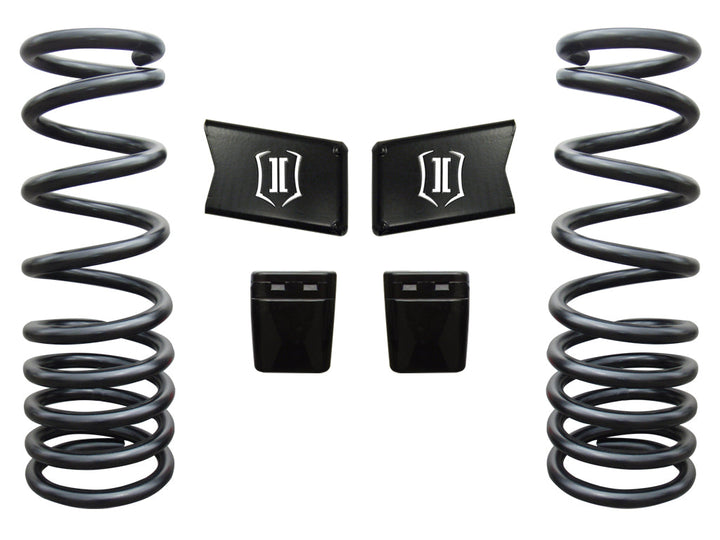 ICON Vehicle Dynamics 2003-12 Ram 2500/3500 HD 4WD, 2.5” Lift, Front, Dual Rate Coil Spring Kit