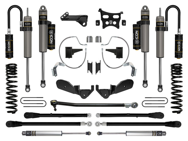 ICON Vehicle Dynamics 2023-2026 Ford F-250/F-350 Super Duty 4WD, Gas, 4.5" Lift, Stage 6 Suspension System