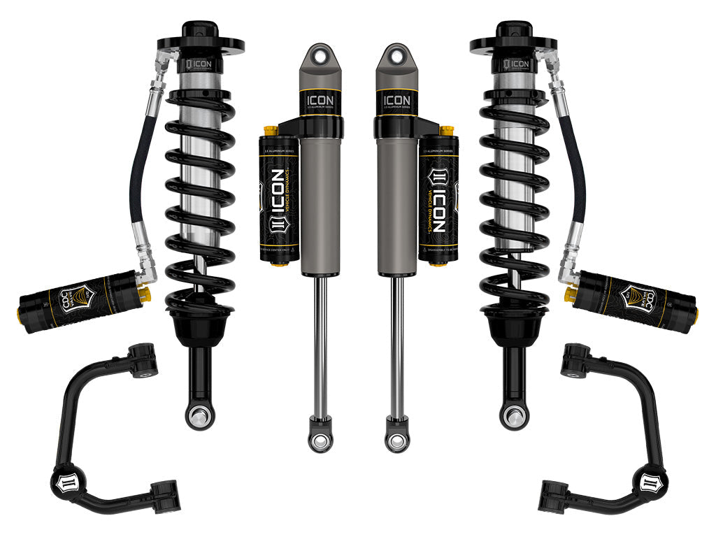 ICON Vehicle Dynamics 2021-2026 Ford F-150 Tremor, 2.5-3" Lift, Stage 4 Suspension System, Tubular, CDCV