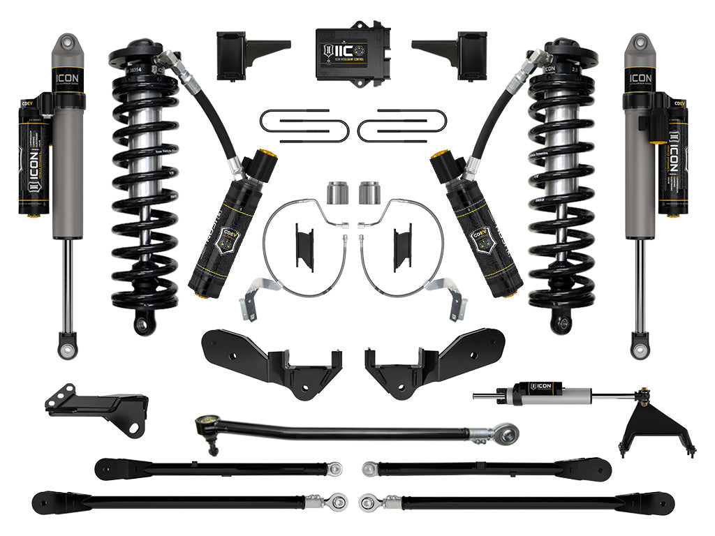 ICON Vehicle Dynamics 2023-2026 Ford F-250/F-350 Super Duty 4WD, 4-5.5" Lift, Stage 8 Coilover Conversion System