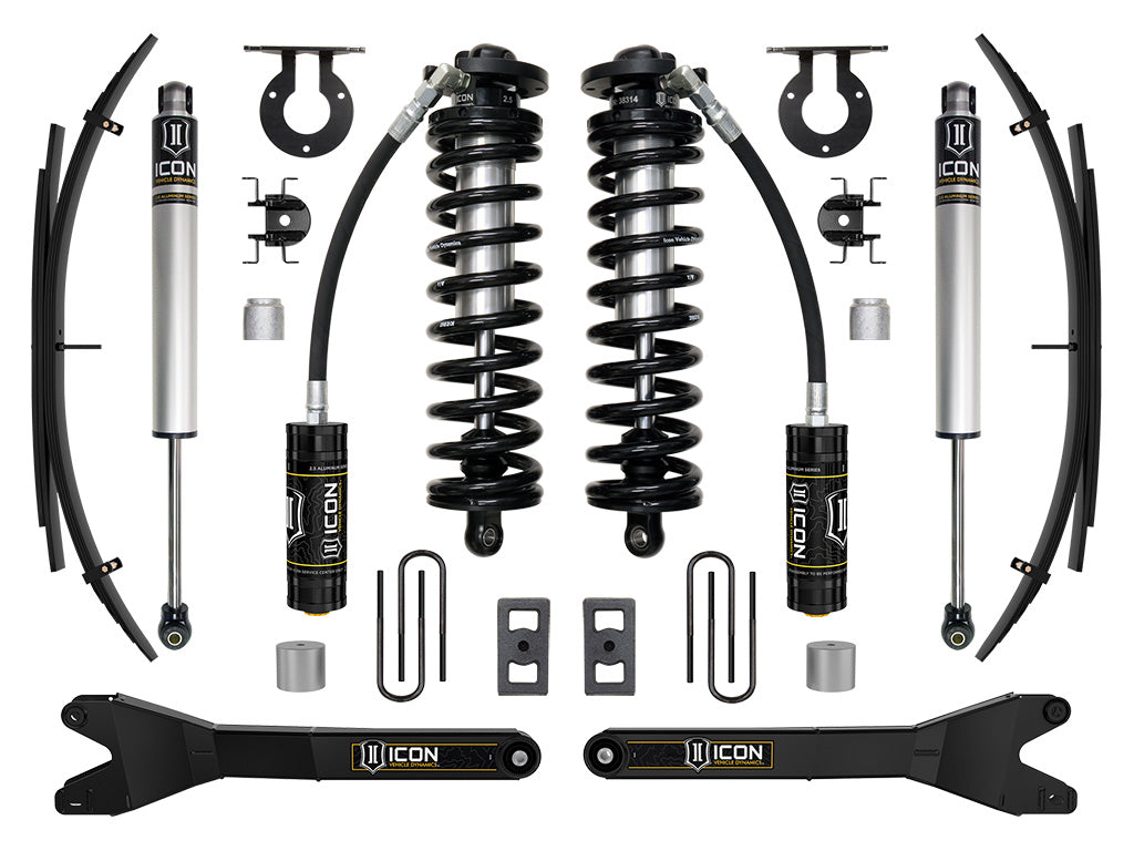 ICON Vehicle Dynamics 2023-2026 Ford F-250/F-350 Super Duty 4WD, 2.5-3" Lift, Stage 1 Coilover Conversion System w/ Radius Arms & Expansion Packs