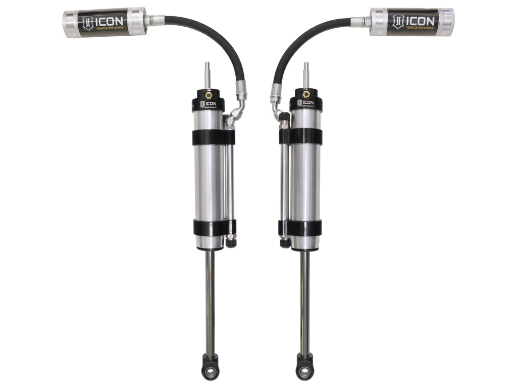 ICON Vehicle Dynamics 2007-2018 Jeep Wrangler JK, 3" Lift, Front, V.S. 2.5 Aluminum Series Omega Bypass Shock Absorbers, Remote Reservoir, Pair