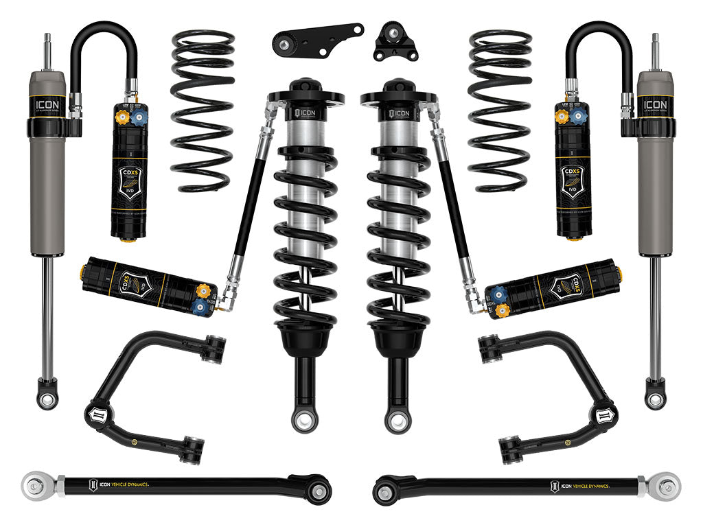 ICON Vehicle Dynamics 2024-2026 Toyota Tacoma 1.25-3" Lift, Stage 9 Suspension System, Tubular, Triple Rate Rear Springs