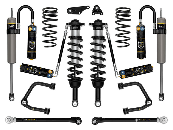 ICON Vehicle Dynamics 2024-2026 Toyota Tacoma 1.25-3" Lift, Stage 9 Suspension System, Tubular, Triple Rate Rear Springs
