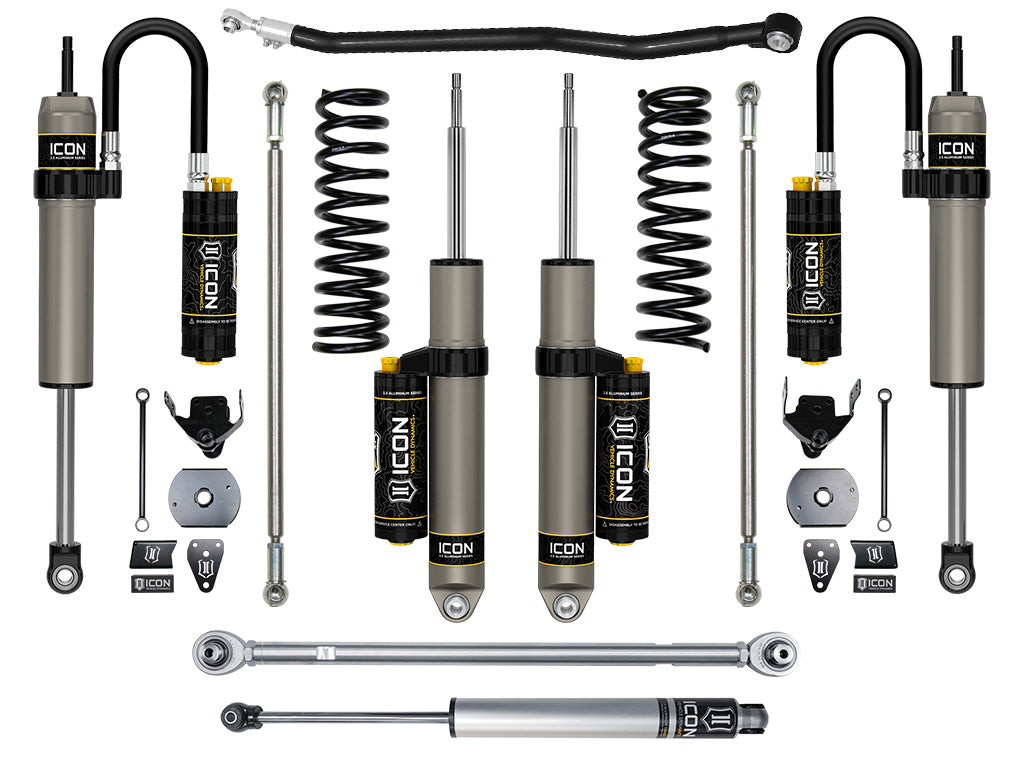ICON Vehicle Dynamics 2014-2026 Ram 2500 4WD, Diesel, OEM Air Spring Rear, 4.5" Lift, Stage 4 Suspension System