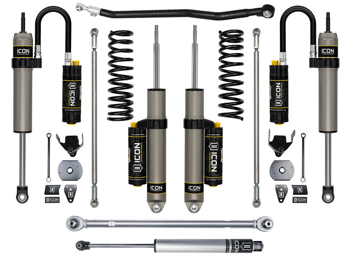 ICON Vehicle Dynamics 2014-2026 Ram 2500 4WD, Diesel, OEM Air Spring Rear, 4.5" Lift, Stage 4 Suspension System