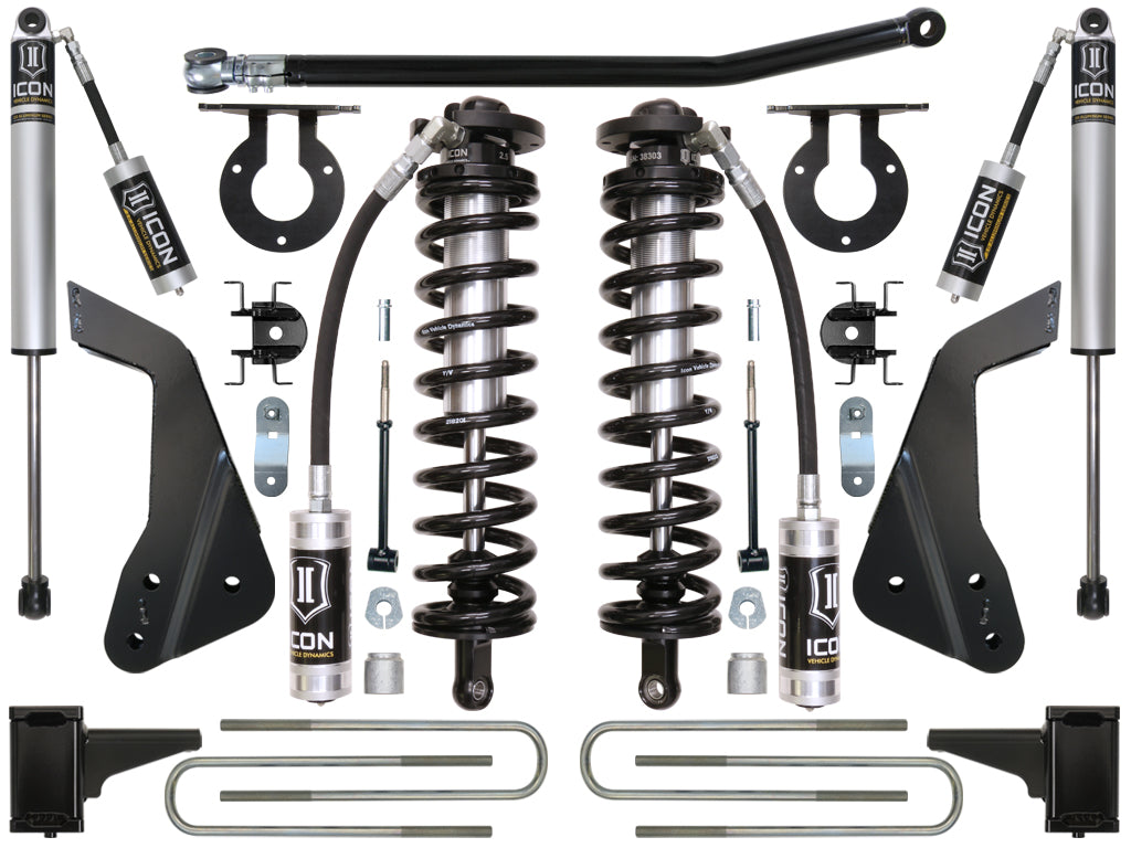ICON Vehicle Dynamics 2005-2010 Ford F250/F350, 4-5.5" Lift, Stage 1 Coilover Conversion System