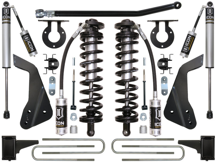 ICON Vehicle Dynamics 2005-2010 Ford F250/F350, 4-5.5" Lift, Stage 1 Coilover Conversion System
