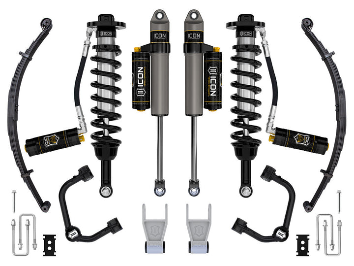 ICON Vehicle Dynamics 2021-2026 Ford F-150 Tremor, 2.5-3" Lift, Stage 4 Suspension System, Tubular, CDCV, w/ Leaf Packs