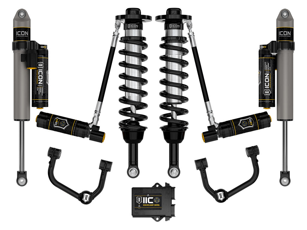 ICON Vehicle Dynamics 2021-2026 Ford F-150 4WD, 2.75-3.5" Lift, Stage 5 Suspension System, Tubular