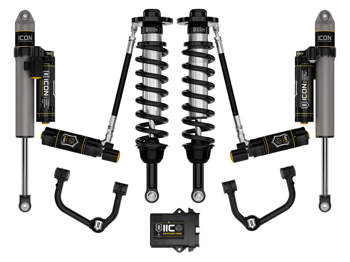 ICON Vehicle Dynamics 2021-2026 Ford F-150 4WD, 2.75-3.5" Lift, Stage 5 Suspension System, Tubular