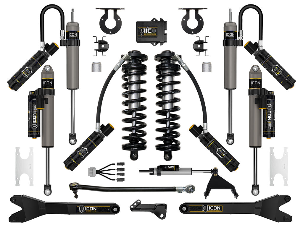 ICON Vehicle Dynamics 2023-2026 Ford F-250/F-350 Super Duty 4WD, 2.5-3" Lift, Stage 7 Coilover Conversion System with Radius Arms