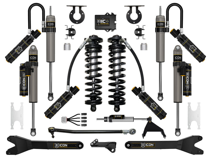 ICON Vehicle Dynamics 2023-2026 Ford F-250/F-350 Super Duty 4WD, 2.5-3" Lift, Stage 7 Coilover Conversion System with Radius Arms