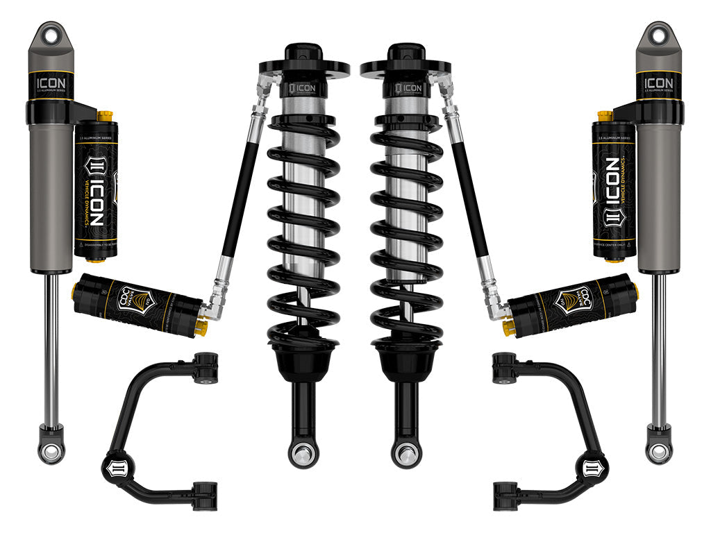 ICON Vehicle Dynamics 2021-2026 Ford F-150 4WD, 2.75-3.5" Lift, Stage 4 Suspension System, Tubular, CDCV