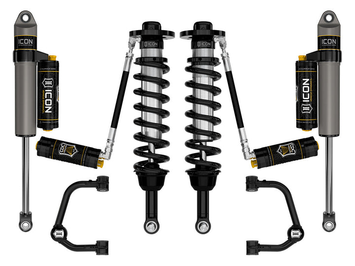 ICON Vehicle Dynamics 2021-2026 Ford F-150 4WD, 2.75-3.5" Lift, Stage 4 Suspension System, Tubular, CDCV