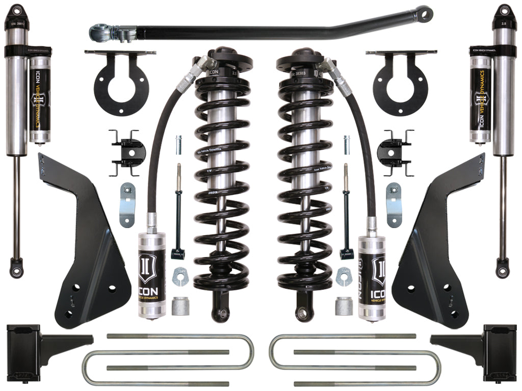 ICON Vehicle Dynamics 2005-2010 Ford F250/F350, 4-5.5" Lift, Stage 3 Coilover Conversion System