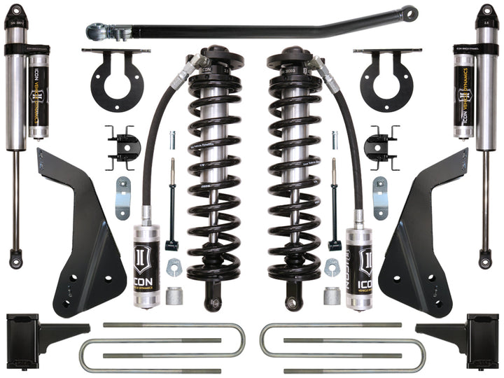 ICON Vehicle Dynamics 2005-2010 Ford F250/F350, 4-5.5" Lift, Stage 3 Coilover Conversion System