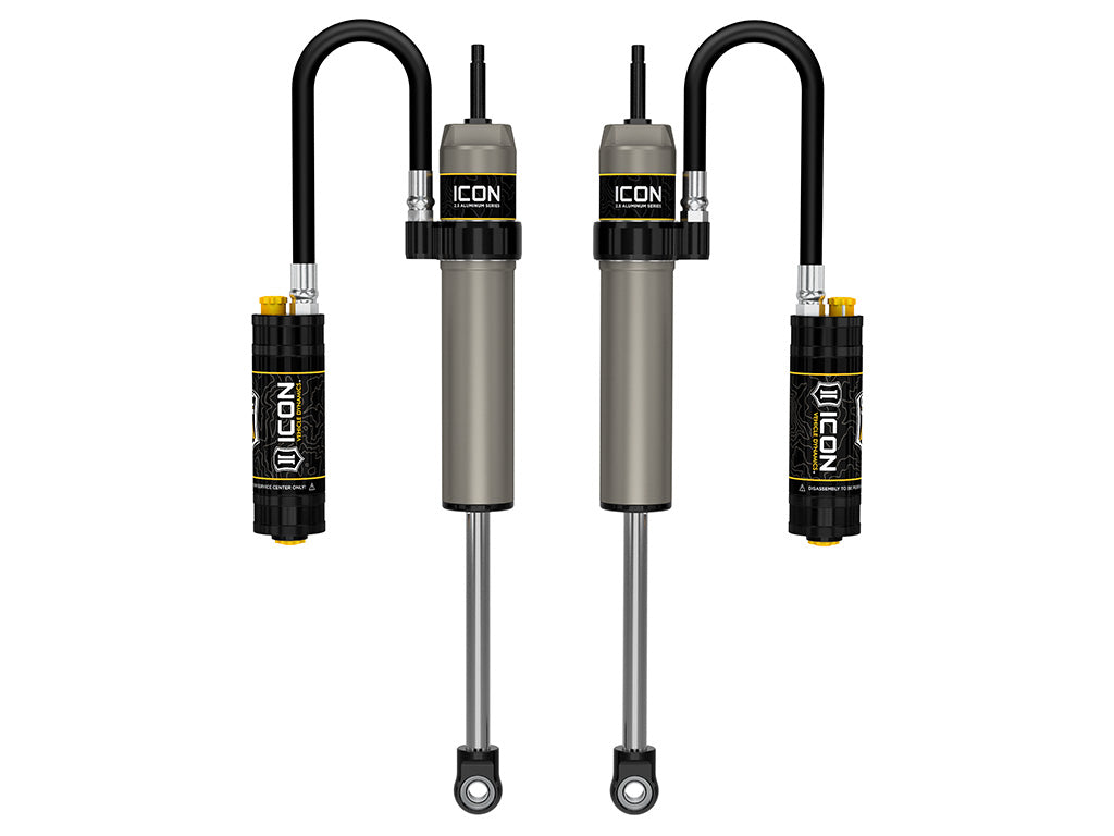 ICON Vehicle Dynamics 2014-2026 Ram 2500, 2.5” Lift, Front, V.S. 2.5 Aluminum Series Shock Absorbers, Remote Reservoir w/ CDCV, Pair