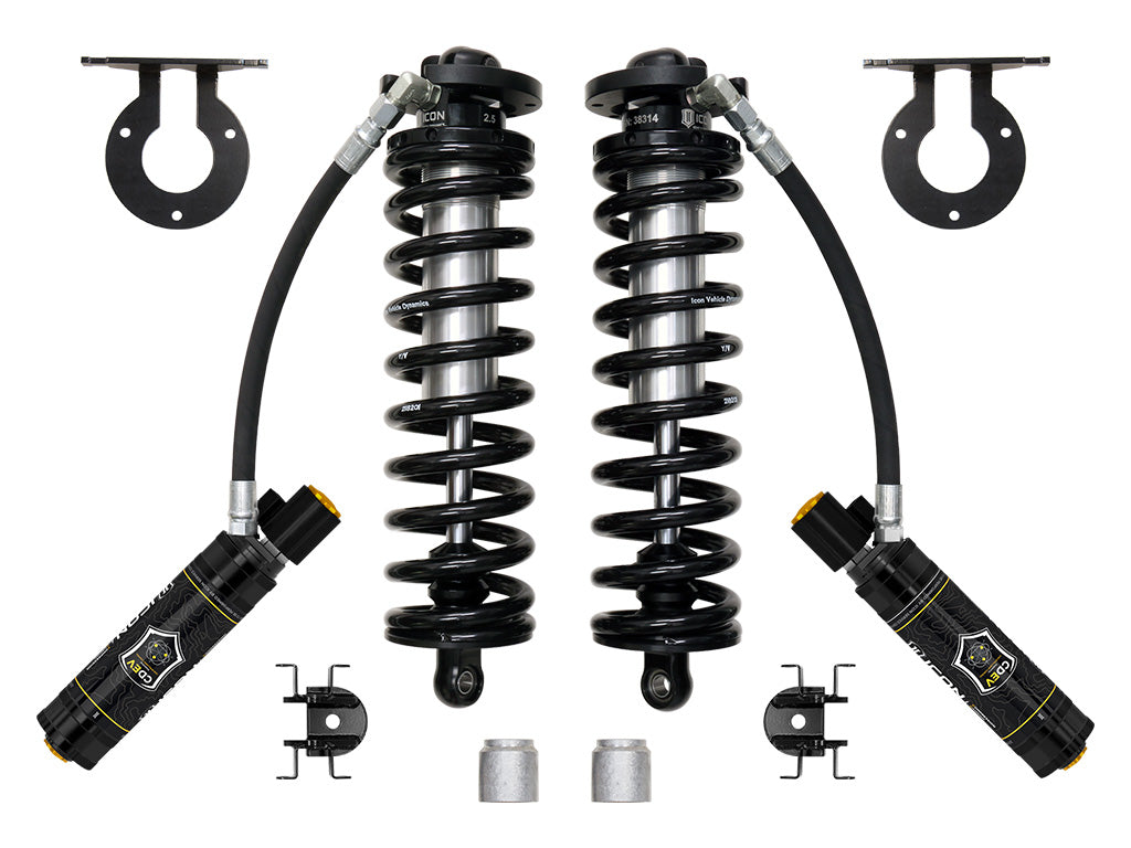 ICON Vehicle Dynamics 2023-2026 Ford F-250/F-350 Super Duty 4WD, 2.5-3” Lift, V.S. 2.5 Series Coilover Conversion Kit, Remote Reservoir w/ CDEV