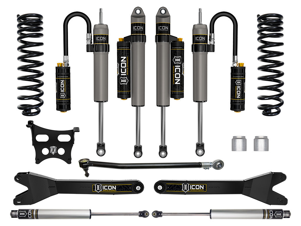ICON Vehicle Dynamics 2023-2026 Ford F-250/F-350 Super Duty 4WD, Gas, 2.5" Lift, Stage 5 Suspension System w/ Radius Arms