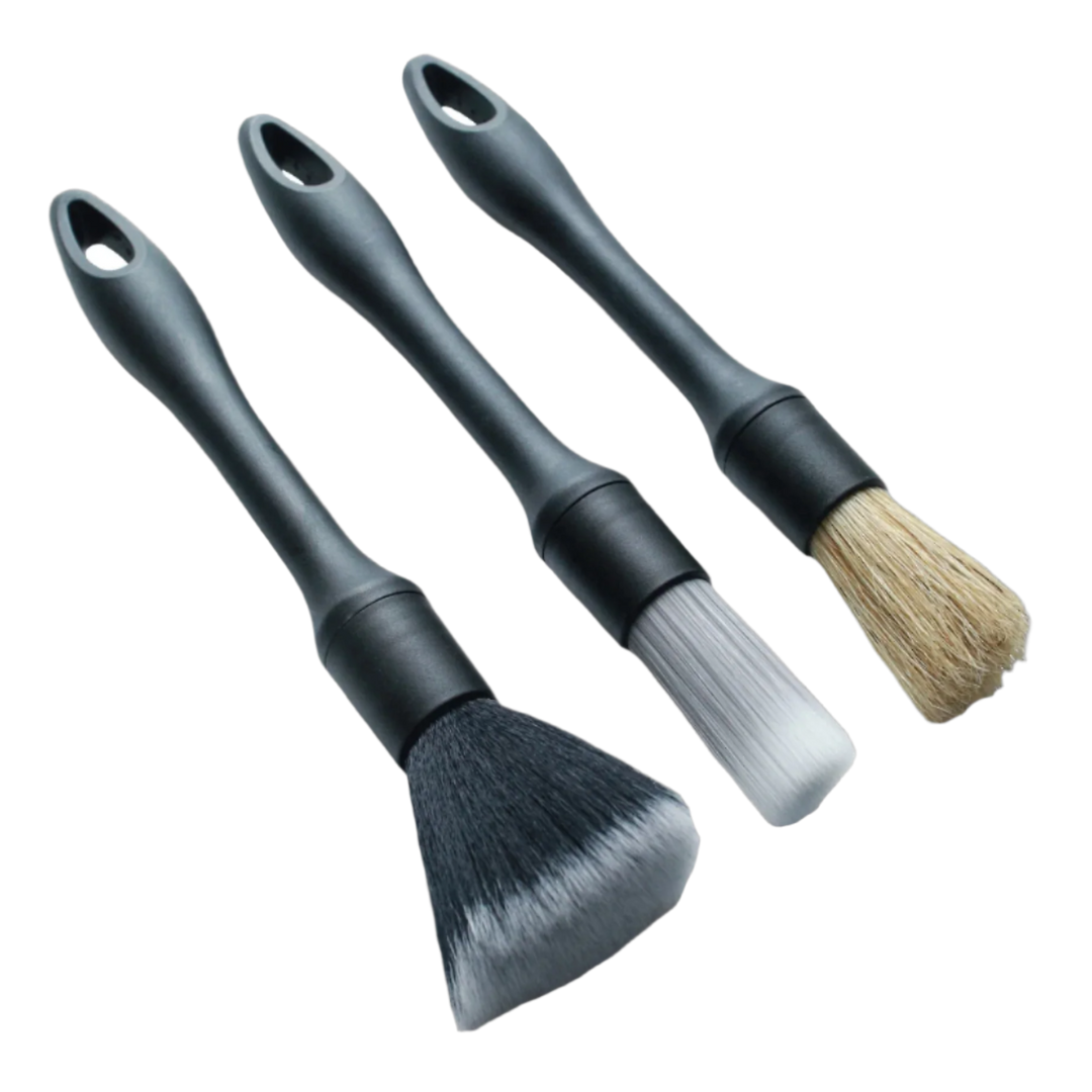 Proje Detailing Brush Set 3 Pc Microfiber Boar Hair