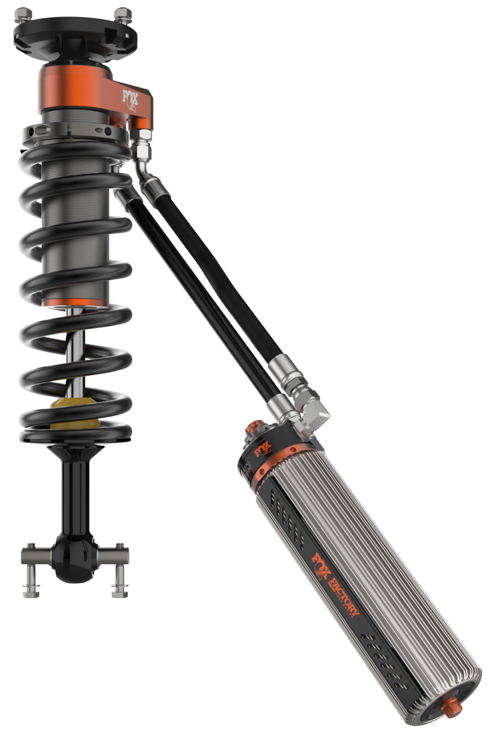 Fox Factory 2019+ GM 1500 Front Coilover Internal Bypass 3.0 Series Recirc Remote Reservoir Dual Speed Compression Non-Tb/Non-At4 3 Inch Lift Tb/At4 1 Inch Lift Kit