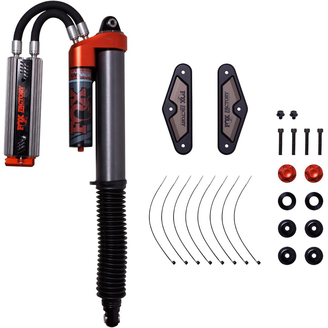 Fox Factory 21.5-On Ford Raptor Rear Live Valve Internal Bypass 3.0 Series Piggy-Back External Cooler 0-1 Inch Lift Kit