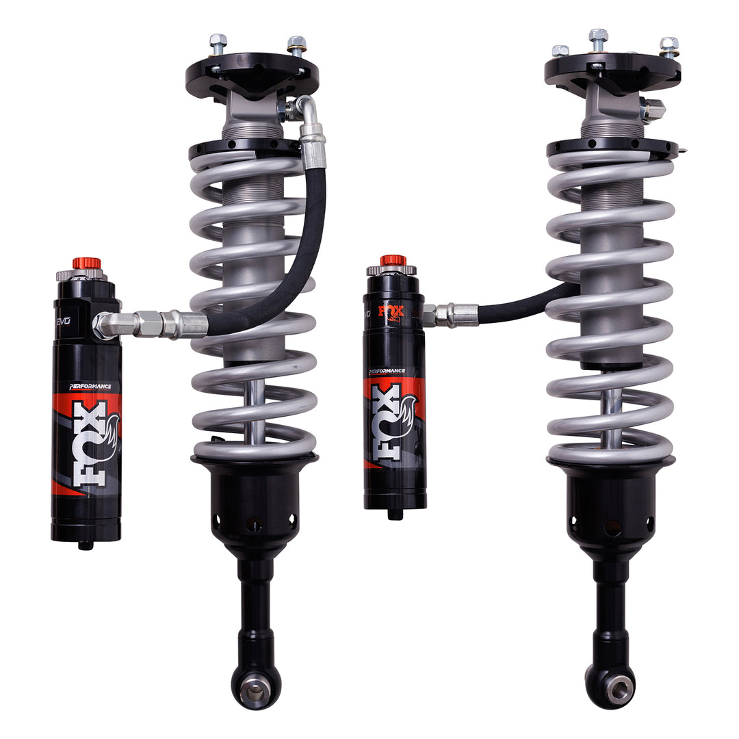 Fox Factory 2024+ Toyota Tacoma Front Coilover 2.5 Truck Performance Elite Series Remote Reservoir Dual Speed Compression Evo 1-3 Inch Lift Kit
