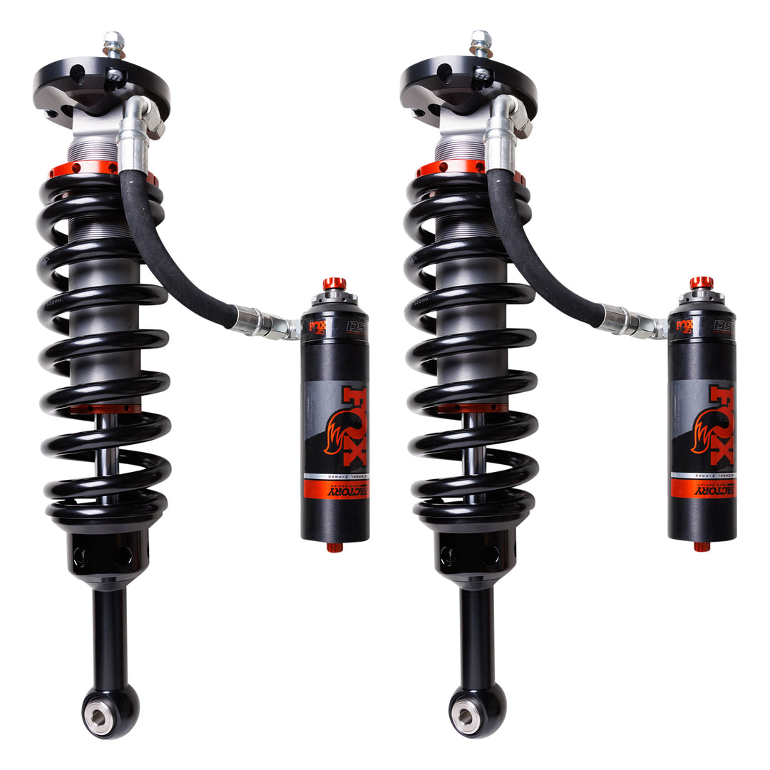 Fox Factory 03-24 Toyota 4Runner W/Uca 07-14 Fj Cruiser Front 2.5 Truck Factory Race Series Internal Bypass Remote Reservoir 2-3 Inch Lift Dual Speed Compression Kit