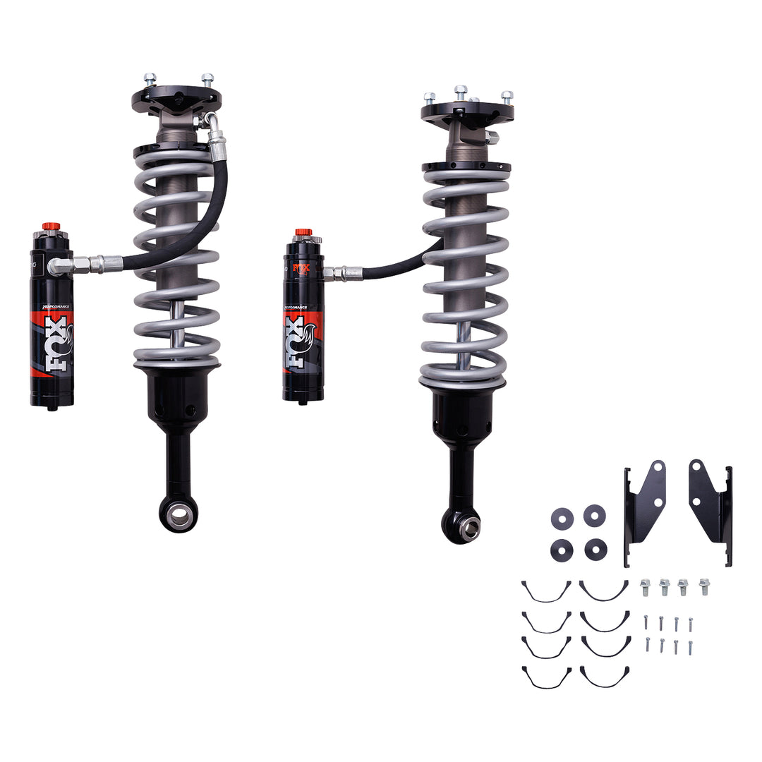 Fox Factory 2025+ Toyota 4Runner 2024+ Land Cruiser 250 &amp; Gx550 Front Coilover 2.5 Truck Performance Elite Series Remote Reservoir Dual Speed Compression Evo 1.5-3 Inch (38-76Mm) Lift Kit