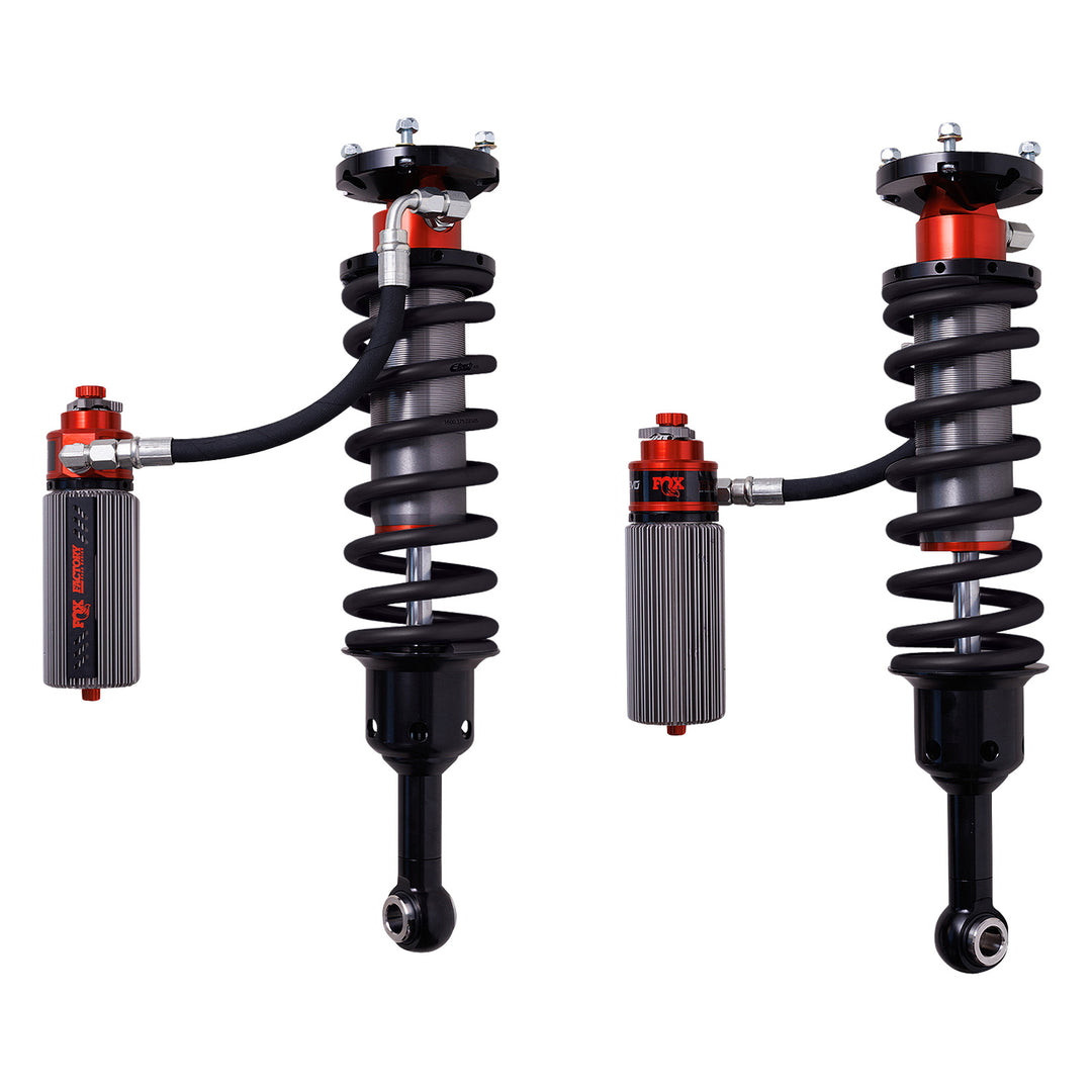 Fox Factory 2025+ Toyota 4Runner 2024+ Land Cruiser 250 &amp; Gx550 Front Coilover Internal Bypass 3.0 Truck Factory Race Series Remote Reservoir Dual Speed Compression Evo 1-3 Inch Lift Kit