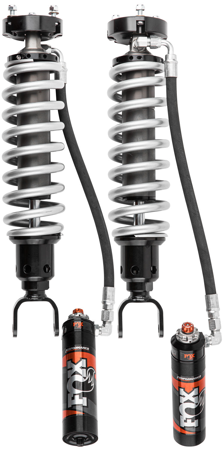 Fox Factory 12-24 Ram 1500 Ds Classic Front Coilover 2.5 Performance Elite Series Remote Reservoir 1-2 Inch Lift Dual Speed Compression Kit