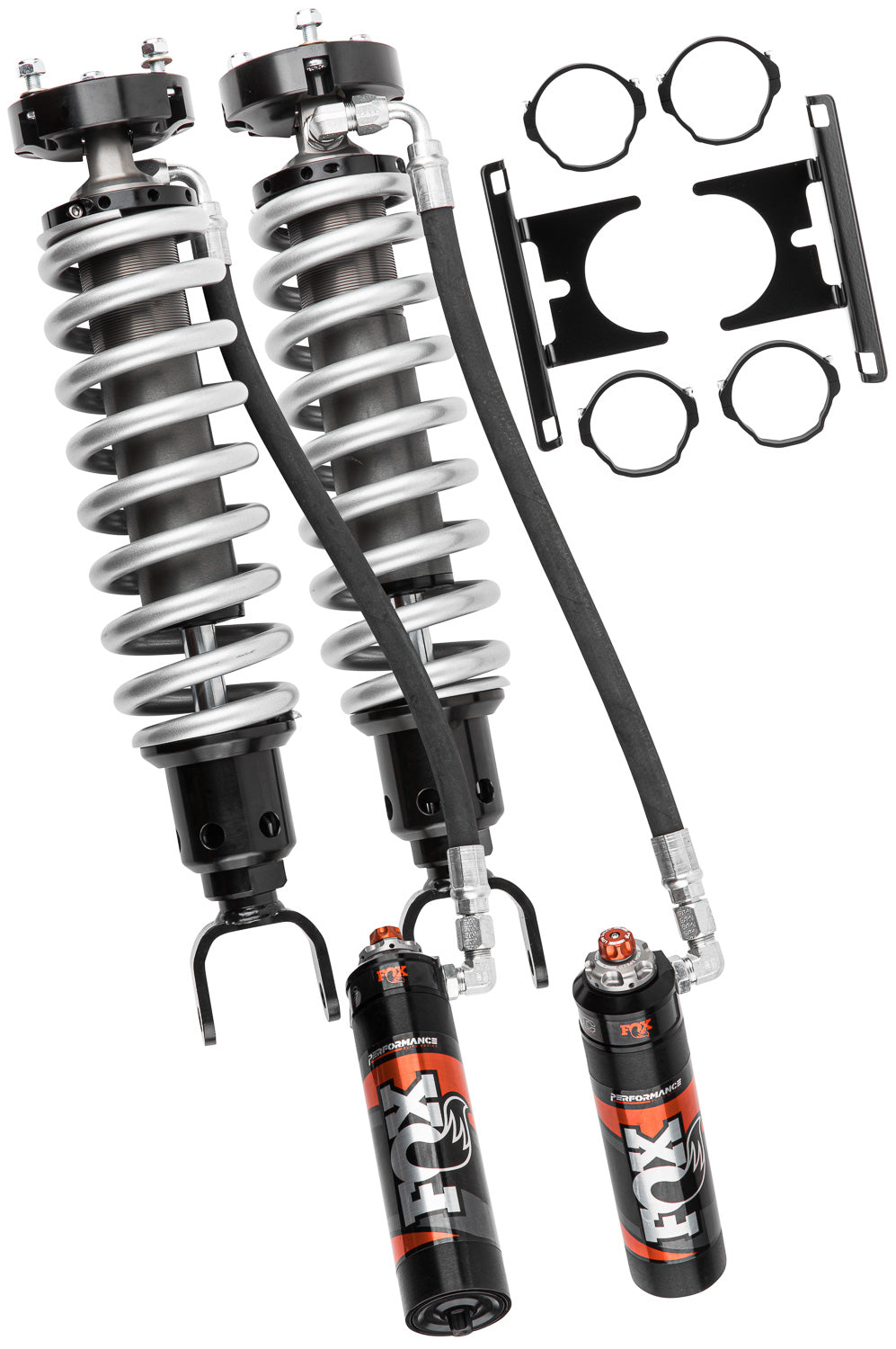 Fox Factory 12-24 Ram 1500 Ds Classic Front Coilover 2.5 Performance Elite Series Remote Reservoir 1-2 Inch Lift Dual Speed Compression Kit