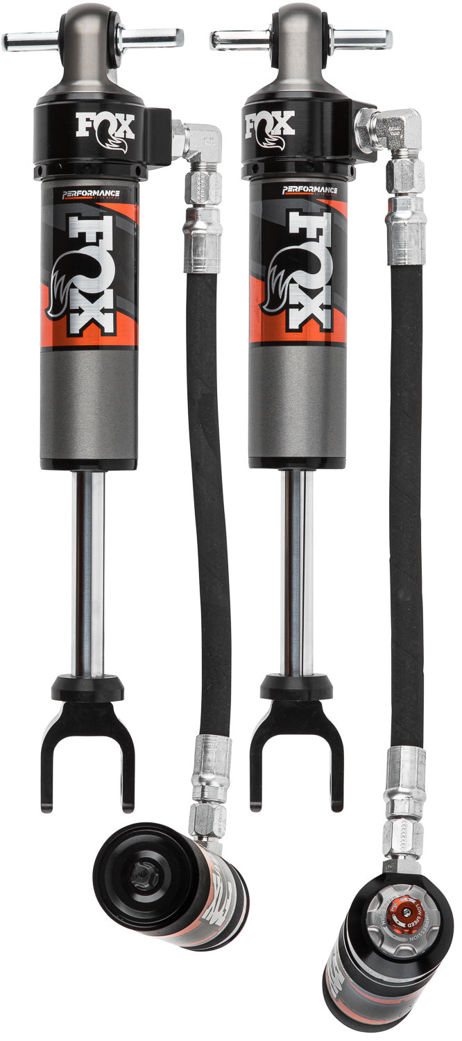 Fox Factory 2020+ GM 2500/3500 W/ Uca Front 2.5 Truck Performance Elite Series Remote Reservoir 5.7 Inch 1.5-2.5 Inch Lift Dual Speed Compression Kit