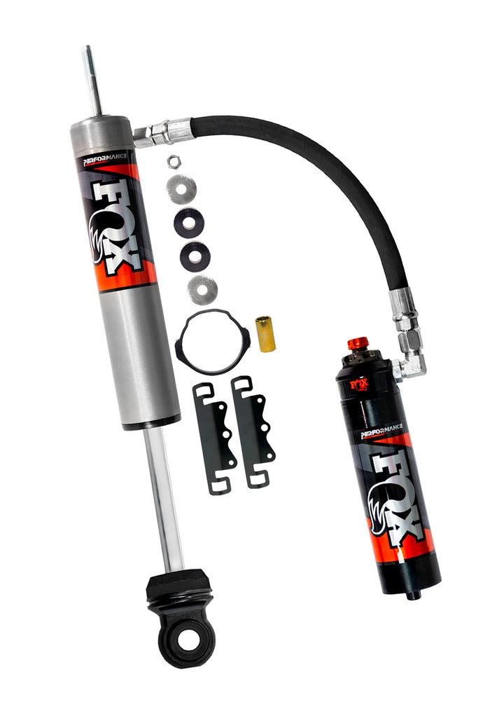 Fox Factory 2017+ Ford Super Duty Front 2.5 Truck Performance Elite Series Remote Reservoir 0-1.5 Inch Lift Dual Speed Compression Kit