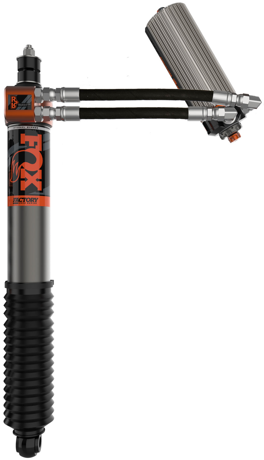 Fox Factory 2022+ Toyota Tundra Rear Internal Bypass 3.0 Series Recirc Remote Reservoir Dual Speed Compression 0-1 Inch Lift Kit