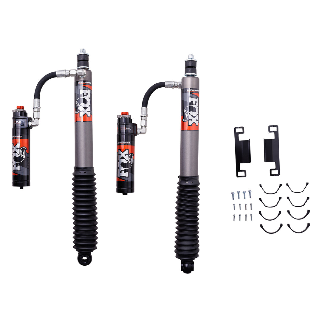 Fox Factory 2025+ Toyota 4Runner 2024+ Land Cruiser 250 &amp; Gx550 Rear 2.5 Truck Performance Elite Series Remote Reservoir Dual Speed Compression Evo 0-2 Inch (0-51Mm) Lift Kit