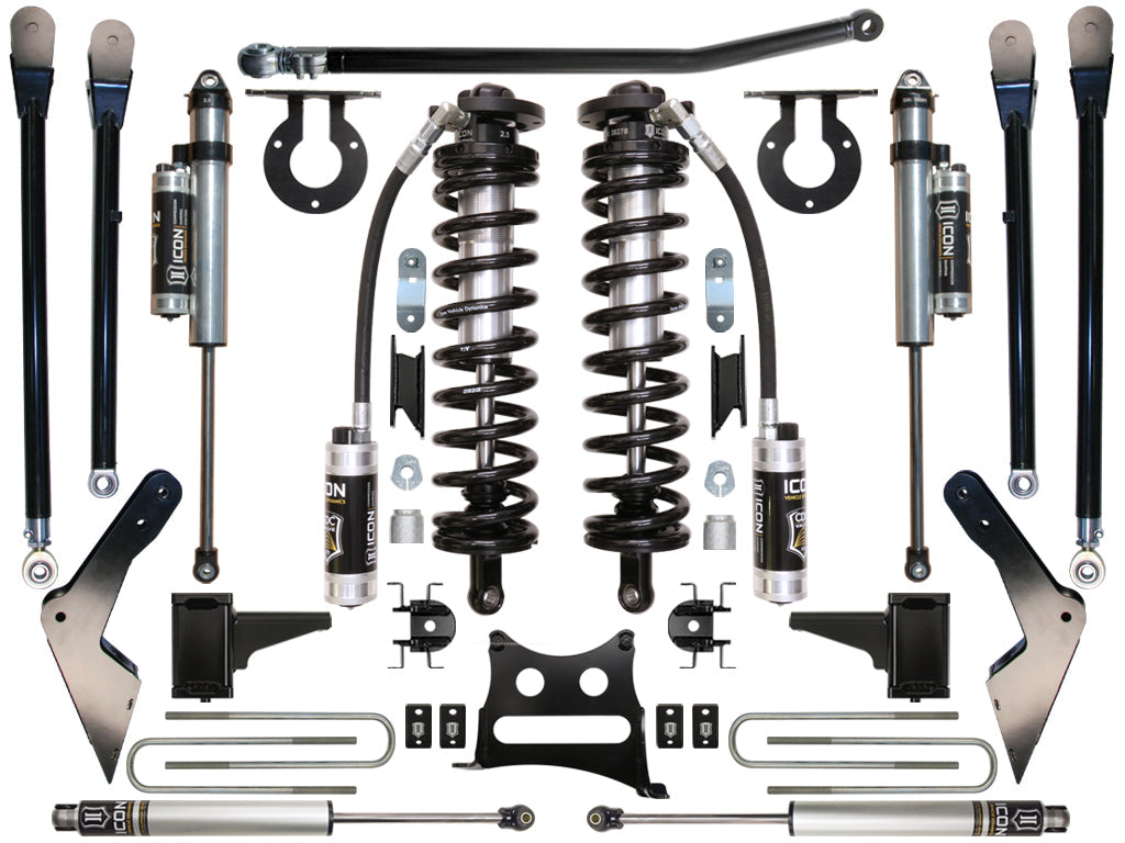ICON Vehicle Dynamics 2008-2010 Ford F250/F350, 4-5.5" Lift, Stage 5 Coilover Conversion System