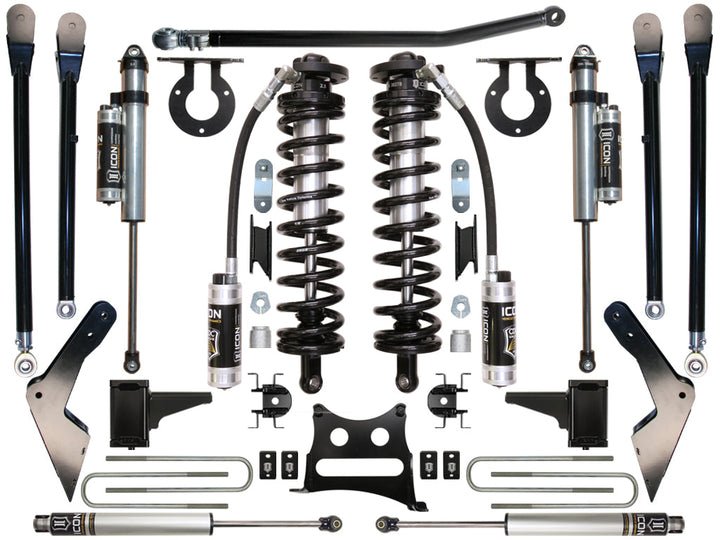 ICON Vehicle Dynamics 2008-2010 Ford F250/F350, 4-5.5" Lift, Stage 5 Coilover Conversion System