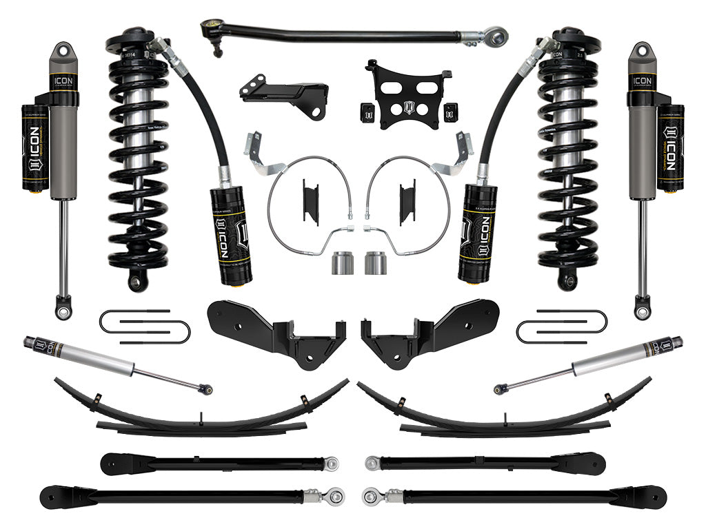 ICON Vehicle Dynamics 2023-2026 Ford F-250/F-350 Super Duty 4WD, 4-5.5" Lift, Stage 6 Coilover Conversion System w/ Expansion Packs